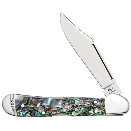 Case Cutlery 2023 Case Smooth Abalone Mini Copperlock 81749L Ss Velvet Box CAS-12020